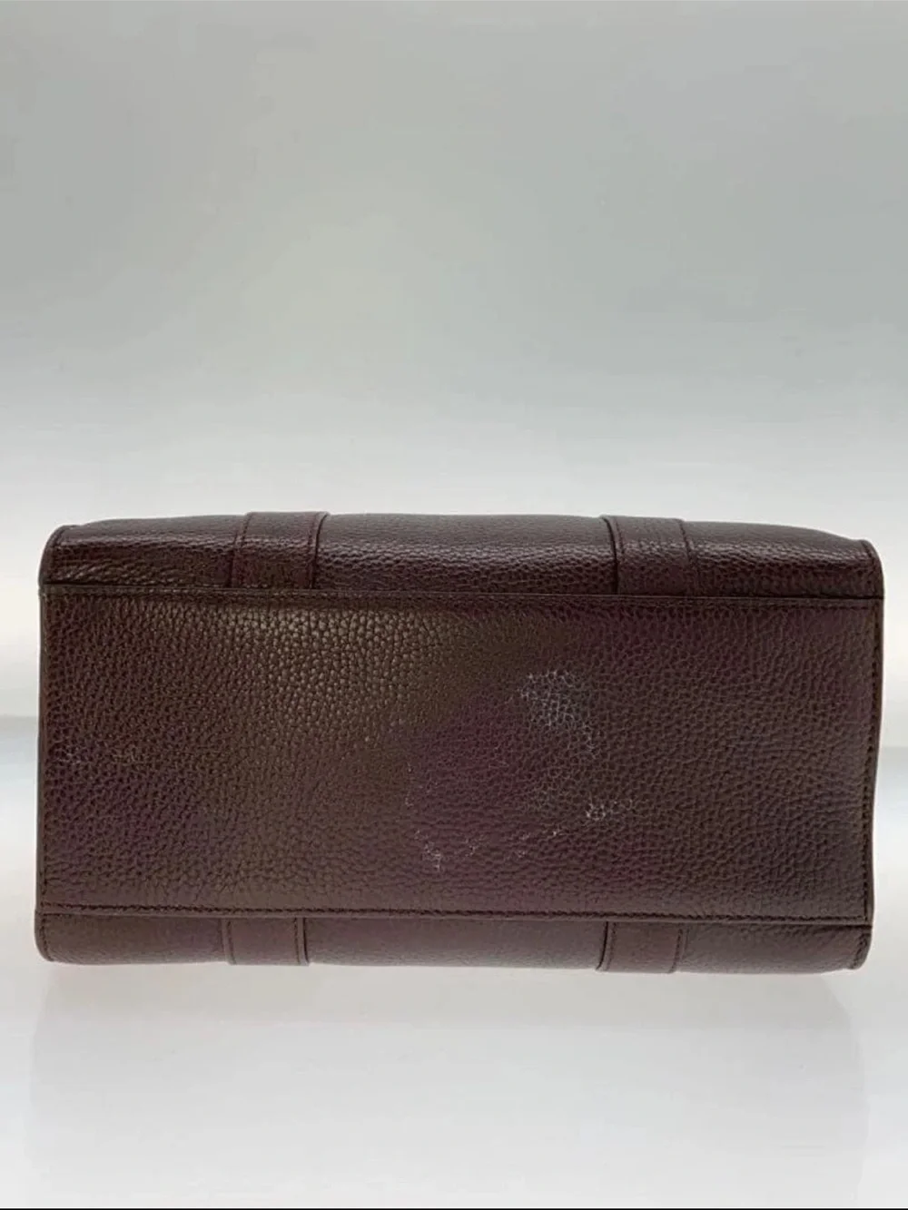 Mulberry Pebbled Leather Tote - Burgundy